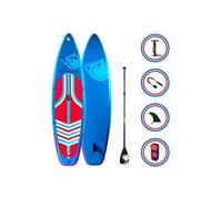 Paddle Gonflable Tourer 11'6 (350cm) - Pack Complet Stand up Paddle avec Dérive Centrale, Support Caméra, Pompe Double Action, Pagaie, Leash et Sac de Transport