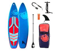 Paddle Gonflable Tourer 11'6 (350cm) - Pack Complet Stand up Paddle avec Dérive Centrale, Support Caméra, Pompe Double Action, Pagaie, Leash et Sac de Transport