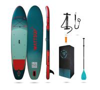 Wattsup - Sup Stand Up Paddle Gonflable F12 12' - 366x84x15cm Dropstitch - Pack Complet : Pagaie Leash Pompe Sac de Transport - Jusqu'à 150kg -Bleu