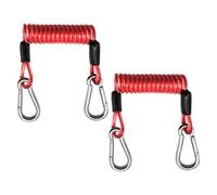 Paddle Leash - TPU Elastic Cord | Kayak Paddle Board Safety Tether, 2 Pack