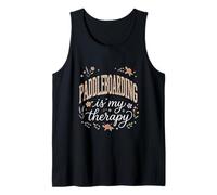 Paddleboard is My Therapy Floral Boho Débardeur