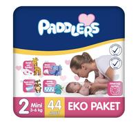 Paddlers Taille 2 Mini 3-6 kg Pack économique Couches pour bébé (1 x 44 pièces)