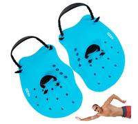 Paddles de natation - Gants de natation réglables avec tissage en silicone - Maillot de bain coloré pour adultes pour le divertissement de fitness, aide à la natation Piscines avec trous de drainage