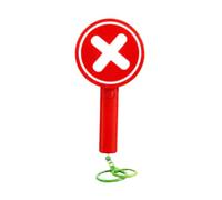Paddles de vote Panneau de réponse Oui Non à double face avec bouton sonore | Pancartes Vrai/Faux avec pour réunions événements ole lieu de travail enseignant