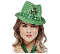 Paddy's Jour Illuminé Sequin Chapeau Mou Adultes de la st Patrick Fantaisie Robe