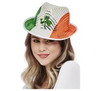Paddy's Jour Irlandais Drapeau Sequin Mou St Patrick's Adultes Déguisement Prop