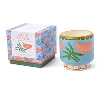 Paddywax Bougie parfumée Dopo en céramique peinte à la main - 226 g - Fleur de cactus