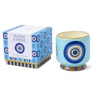 Paddywax Bougie parfumée A Dopo Eye Céramique peinte à la main Encens et fumée 226 g