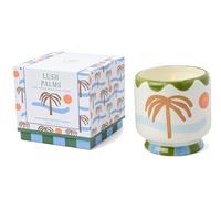 Paddywax Bougie parfumée Dopo – Céramique luxe artisanale peinte à la main, 226g, Palmier