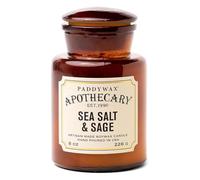 Paddywax Collection d'apothicaire Bougie en Pot, sel de mer/Sauge, 226,8 Gram, Sea Salt/Sage, 8 Oz