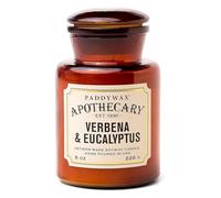 Paddywax Collection d'apothicaire Bougie en Pot, sel de mer/Sauge, 226,8 Gram, Verbena/Eucalyptus, 8 Oz