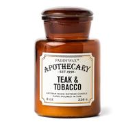 Paddywax Apothecary Collection Bougie parfumée Teck et tabac 237 ml