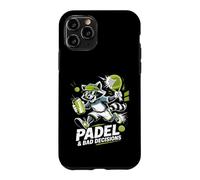 Padel and Bad Decisions Funny Raton Laveur Match Coque pour iPhone 11 Pro