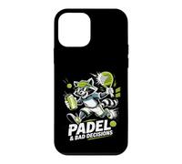 Padel and Bad Decisions Funny Raton Laveur Match Coque pour iPhone 12 Mini