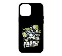 Padel and Bad Decisions Funny Raton Laveur Match Coque pour iPhone 12 Pro Max