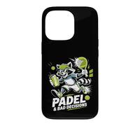 Padel and Bad Decisions Funny Raton Laveur Match Coque pour iPhone 13 Pro