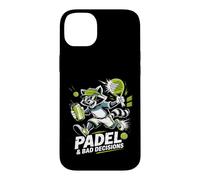 Padel and Bad Decisions Funny Raton Laveur Match Coque pour iPhone 14 Plus