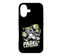 Padel and Bad Decisions Funny Raton Laveur Match Coque pour iPhone 17