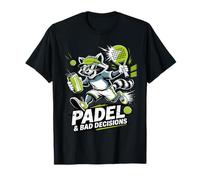 Padel and Bad Decisions Funny Raton Laveur Match T-Shirt