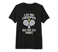 Padel - C'est Mon Coéquipier - Maillot Padel T-Shirt Haut de Gamme