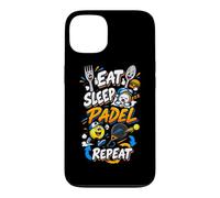Padel Drôle : Manger, Dormir, Jouer Au Padel, Et Ainsi De Coque pour iPhone 13