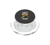 Padel Drôle : Manger, Dormir, Jouer Au Padel, Et Ainsi De PopSockets PopGrip pour MagSafe