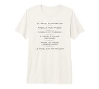 Padel est ma Passion en Six Langues ! T-Shirt Haut de Gamme