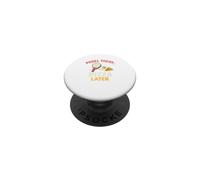 Padel Et Pizza, C'est Marrant - d'abord Le Padel, Puis La PopSockets PopGrip Adhésif