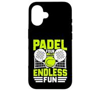 Padel Four Walls, Endless Fun - Équipement de Joueur Amusant Coque pour iPhone 16