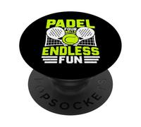 Padel Four Walls, Endless Fun - Équipement de Joueur Amusant PopSockets PopGrip Adhésif