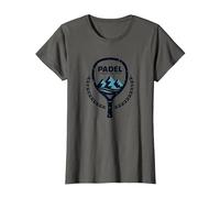 Padel : Le Sport des Dieux - Artwork Sportif Mythologique T-Shirt, Femme, Asphalte, XS