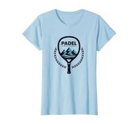 Padel : Le Sport des Dieux - Artwork Sportif Mythologique T-Shirt, Femme, Bleu Céleste, XS