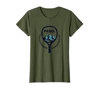 Padel : Le Sport des Dieux - Artwork Sportif Mythologique T-Shirt, Femme, Olive, XS