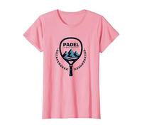 Padel : Le Sport des Dieux - Artwork Sportif Mythologique T-Shirt, Femme, Rose, XS