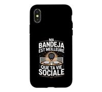 Padel Ma Bandeja Est Meilleure Que Ta Vie Sociale Coque pour iPhone X/XS