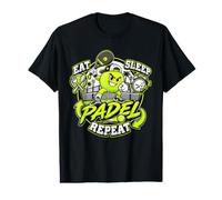 Padel : Manger, Dormir, Recommencer - Humour Drôle sur Le T-Shirt Graphique avec Valeur