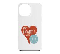 Padel Mon cœur est avec Padel Coque pour iPhone 13 Pro Max