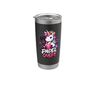 Padel Rigolo, Licorne, Reine Du Padel, Terrain Arc-en-ciel, Gobelet isotherme en acier inoxydable double paroi
