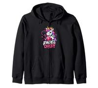Padel Rigolo, Licorne, Reine du Padel, Terrain Arc-en-Ciel, Sweat à Capuche