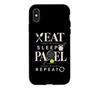 Padel Tennis : Manger, Dormir, Recommencer - Joueur De Coque pour iPhone X/XS