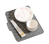 Padena de drainage de plat - séchage de vaisselle en silicone | Tapis de lave-vaisselle résistant au glissement, protecteur résistant à la chaleur, un tampon sec sans glissement