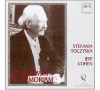 Paderewski in memoriam. Toczyska, Cohen.