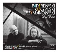 Paderewski, Koczalski, Szymanowski : Mélodies - Cd Album