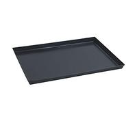 Paderno 41745-40 Plaque de cuisson rectangulaire en fer, antiadhésive, bords hauts, 40 x 30 cm, hauteur 3 cm