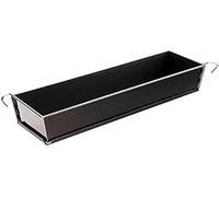 PADERNO antiadhésif rectangulaire à charnière Moule à Cake/Moule à Pain/gâteau à Base Amovible Nero Dimension 30 x 8 cm