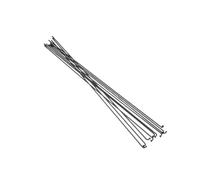 PADGCNOR 10 Ensembles 14g Rayons de vélo en Acier Inoxydable avec écrous, vélo de Route de Montagne en Plein air, Fils à Haute résistance, Outil de réparation de Cyclisme(262MM)