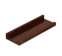PADGCNOR Étagère Murale Étagère Flottante élégante for Salle de Bain | Conception de rebord de protection solide et porteuse.(Ebony)