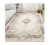 PADGCNOR Floral Moquette Motif Tapis Rose bohème pour Salon