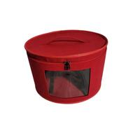 PADGCNOR Lot de 3 boîtes à chapeaux rondes voyage pliables avec couvercle