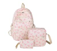 PADGCNOR Lot de 3 sacs à dos grande capacité en nylon avec sangle réglable for l'école, les voyages et les études(Color 6)